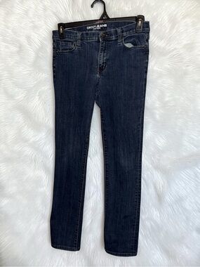 DKNY Dark Blue Skinny Straight Leg Jeans SOHO skinny size 8 mid rise 5 pocket